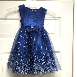 Blueberi Boulevard Navy Blue, Sleeveless Toddler Dress